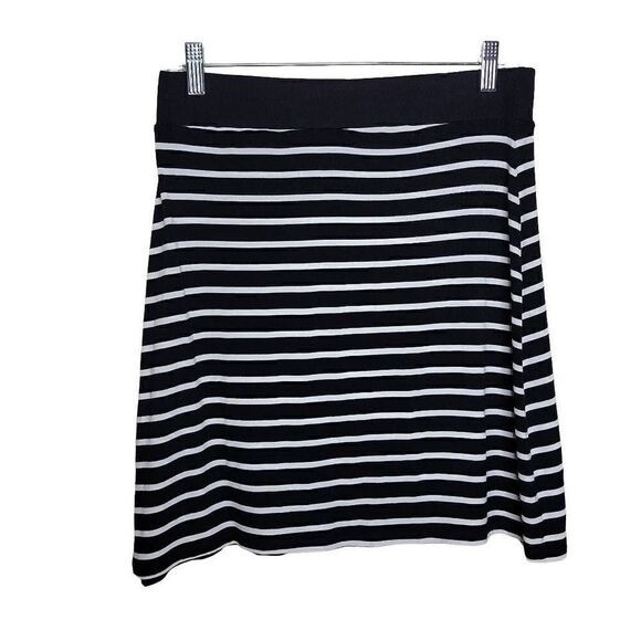 a.n.a A New Approach Stripe Stretch Pull On Knit Skirt - Picture 3 of 9